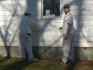 Kevin and Jeff - Giving Isaiah House a new coat of paint